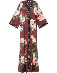 Длинное платье с цветочным принтом Dolce&gabbana