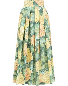 Плиссированная юбка с цветочным принтом Dolce&gabbana