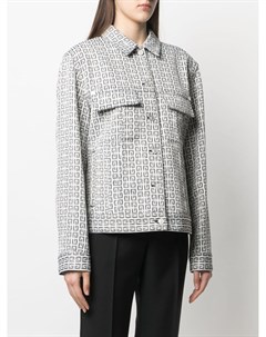 Джинсовая куртка с жаккардовым логотипом Givenchy