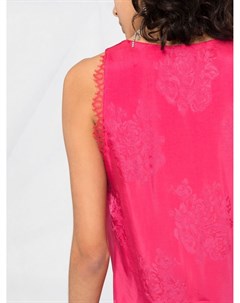 Блузка с цветочным принтом и кружевом Pinko