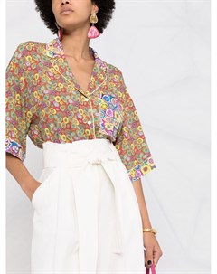 Рубашка с нагрудным карманом и цветочным принтом M missoni