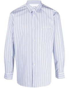 Рубашка в тонкую полоску с контрастной вставкой Comme des garçons shirt