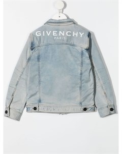 Куртка из вареного денима Givenchy kids