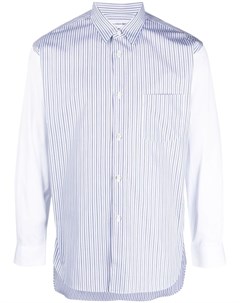 Рубашка в тонкую полоску с контрастными рукавами Comme des garçons shirt