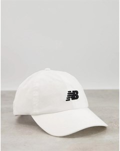 Белая кепка с логотипом New balance