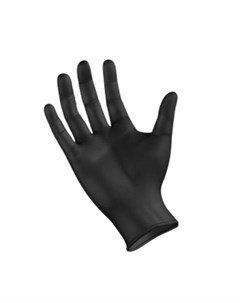 Перчатки нитриловые черные XL 100 шт Nitrile