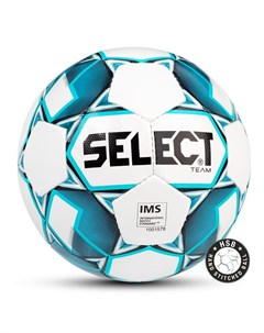 Мяч футбольный Team 8154190 020 5 белый синий черный Select