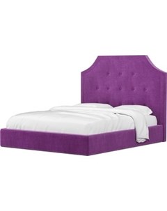 Кровать Кантри микровельвет фиолетовый Артмебель