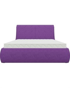 Кровать Принцесса микровельвет фиолетовый Мебелико