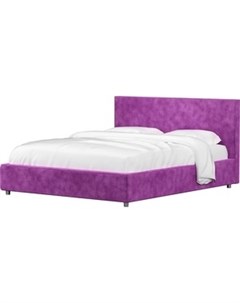 Кровать Кариба микровельвет фиолетовый Мебелико