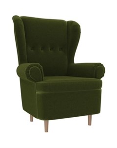 Кресло Торин микровельвет зеленый Артмебель