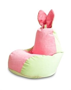 Кресло Зайчик салатово розовый Dreambag