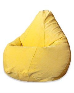 Кресло мешок Желтый микровельвет 3XL 150x110 Dreambag