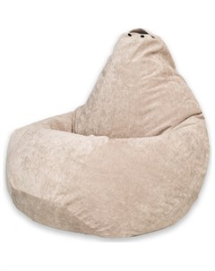 Кресло мешок Бежевый микровельвет XL 125x85 Dreambag