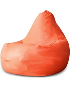 Кресло мешок Оранжевая экокожа XL 125x85 Dreambag