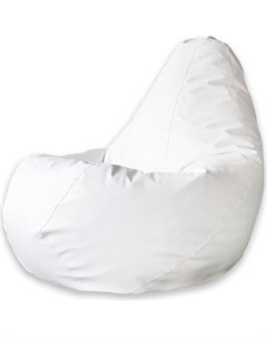 Кресло мешок Белая экокожа 3XL 150x110 Dreambag