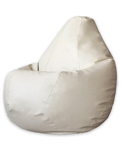 Кресло мешок Кремовая экокожа 3XL 150x110 Dreambag
