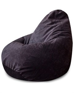 Кресло мешок Темно серый микровельвет 2XL 135x95 Dreambag