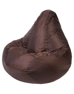 Кресло мешок Груша коричневое оксфорд XL Bean-bag