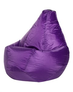 Кресло мешок Груша фиолетовое оксфорд XL Bean-bag