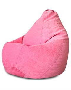 Кресло мешок Груша розовый микровельвет XL Bean-bag