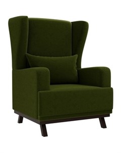 Кресло Джон микровельвет зеленый Артмебель