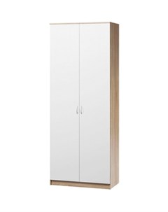 Шкаф комбинированный Евро лайт 90х60 дуб сонома белый Шарм-дизайн