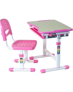 Комплект парта стул трансформеры Piccolino pink Fundesk