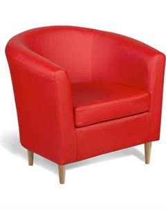 Кресло Евро лайт экокожа красный Шарм-дизайн