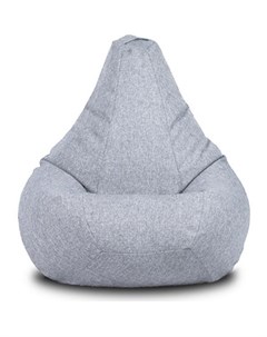 Кресло Груша рогожка светло серый Шарм-дизайн