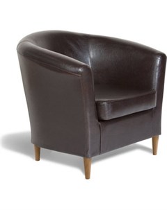 Кресло Евро лайт экокожа коричневый Шарм-дизайн