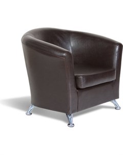 Кресло Евро экокожа коричневый Шарм-дизайн