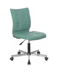 Кресло без подлокотников Stream MG 314 пятилучие серебристое экокожа серо голубое 532079 Brabix