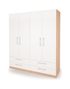 Шкаф комбинированный Шарм 160х45 дуб сонома белый Шарм-дизайн