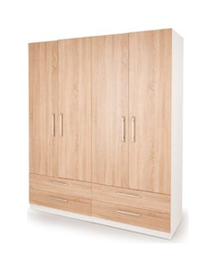 Шкаф комбинированный Шарм 140х45 белый дуб сонома Шарм-дизайн