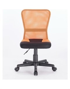 Кресло компактное Smart MG 313 без подлокотников комбинированное черное оранжевое 531844 Brabix