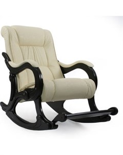 Кресло качалка МИ Модель 77 венге обивка Polaris Beige Мебель импэкс