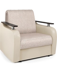 Кресло кровать Гранд Д корфу беж и экокожа беж Шарм-дизайн