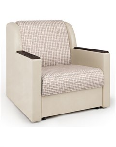 Кресло кровать Аккорд Д корфу беж и экокожа беж Шарм-дизайн