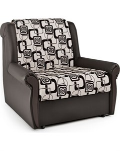 Кресло кровать Аккорд М экокожа шоколад и ромб Шарм-дизайн