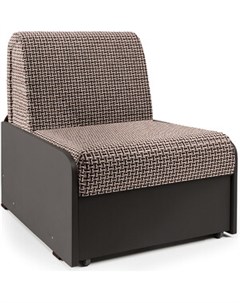 Кресло кровать Коломбо БП корфу коричневый и экокожа шоколад Шарм-дизайн