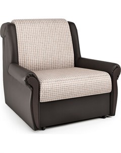 Кресло кровать Аккорд М корфу беж и экокожа шоколад Шарм-дизайн