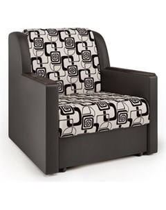 Кресло кровать Аккорд Д экокожа шоколад и ромб Шарм-дизайн