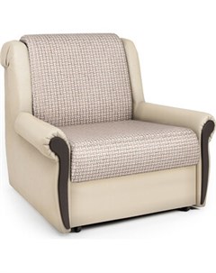 Кресло кровать Аккорд М корфу беж и экокожа беж Шарм-дизайн