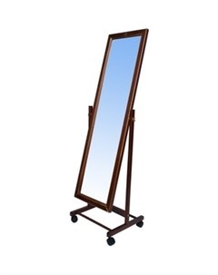 Зеркало напольное В 27Н средне коричневый Мебелик