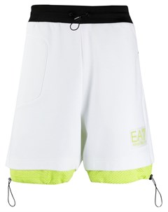 Многослойные спортивные шорты с логотипом Ea7 emporio armani