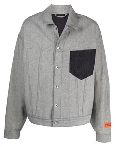 Джинсовая куртка с контрастным карманом Heron preston