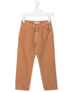 Прямые брюки средней посадки Dondup kids