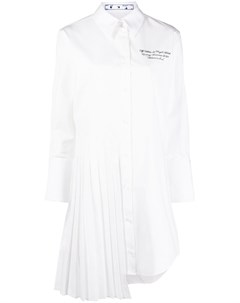 Платье рубашка с плиссировкой Off-white