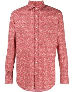 Рубашка на пуговицах с цветочным принтом Glanshirt